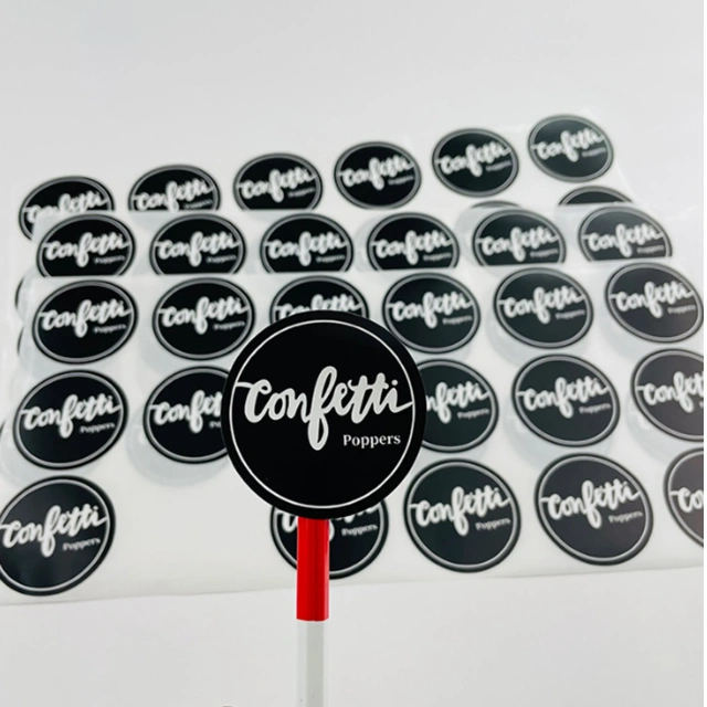 Waterproof Vinyl Stickers Custom Round Labels Envelope Seal