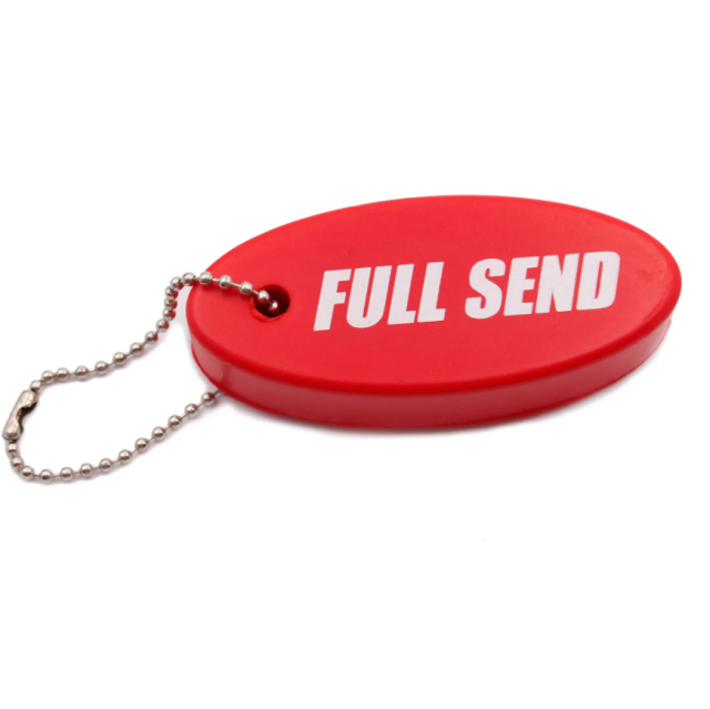 Oval-Shaped Floating Foam Keychain/Tag