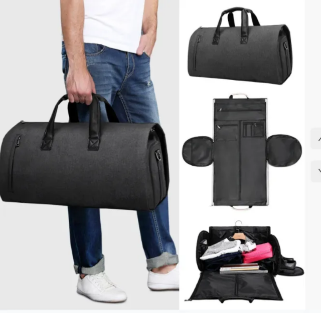 55L Folding 2 in 1 Hanging Travel Garment Duffel Bag