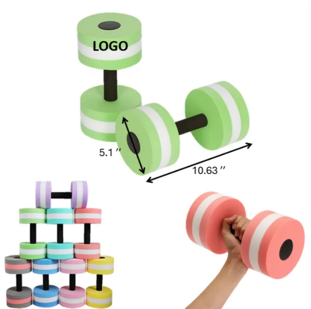 2Pcs Lightweight EVA Aquatic Exercise Dumbells