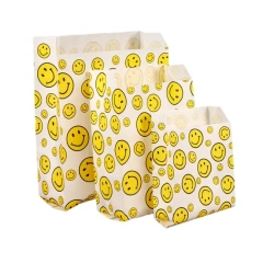 Disposable Food Service Greaseproof Kraft Paper Bags Fried