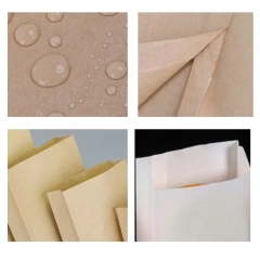 Disposable Food Service Greaseproof Kraft Paper Bags Fried