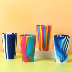 16oz Silicone Cup BPA-Free Shatterproof Pint Glass Drinkware