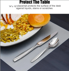 Clear Plastic Placemat Heat Resistant Washable Table Mats