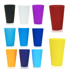 16oz Silicone Cup BPA-Free Shatterproof Pint Glass Drinkware