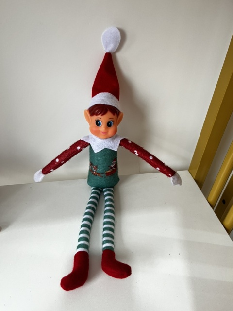 Felt Mascot On Shelf Vinyl Doll Christmas Elf Decoration