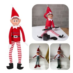 Felt Mascot On Shelf Vinyl Doll Christmas Elf Decoration