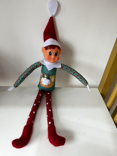 Felt Mascot On Shelf Vinyl Doll Christmas Elf Decoration