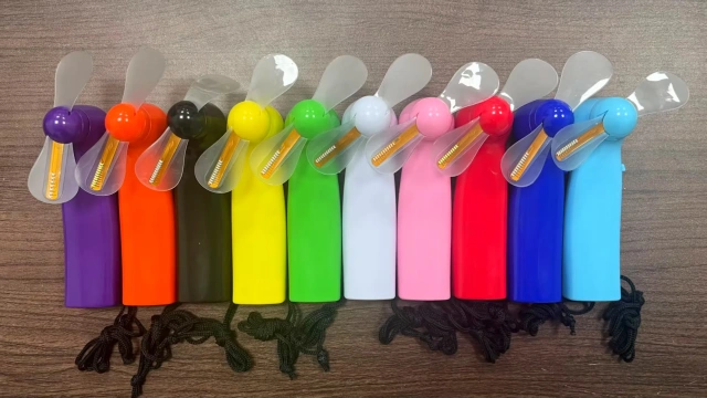 Portable Handheld Custom LED Message Fans with Glowing Text