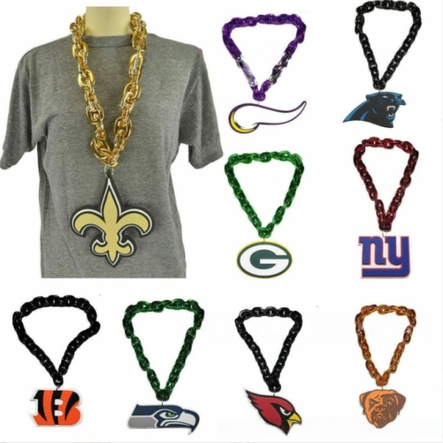 Team Big Fan Chain Necklace EVA Foam Pendant