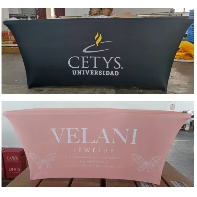 6ft Stretch Table Cover Wrap Fitted Tablecloth