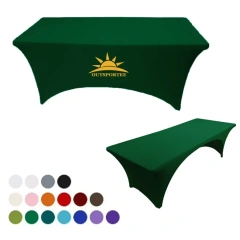 6ft Stretch Table Cover Wrap Fitted Tablecloth