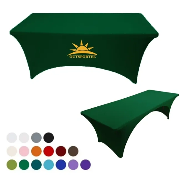 6ft Stretch Table Cover Wrap Fitted Tablecloth