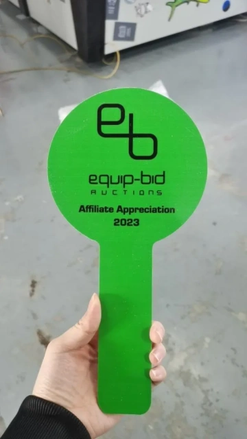 4*12''Plastic Number Plates Auction Bid Paddle Sign Placard