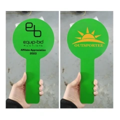 4*12''Plastic Number Plates Auction Bid Paddle Sign Placard