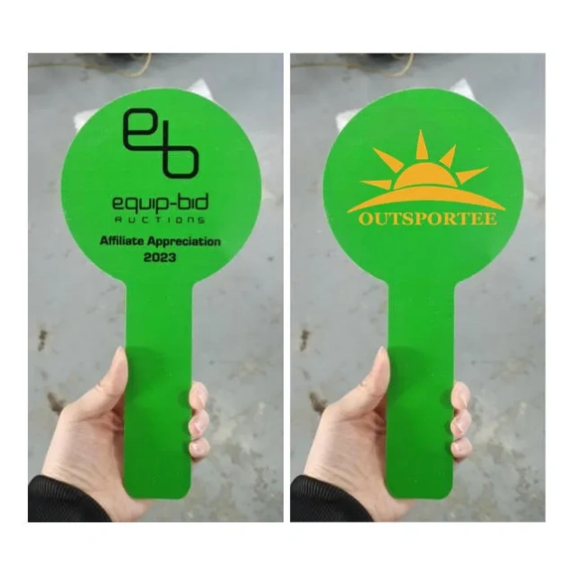 4*12''Plastic Number Plates Auction Bid Paddle Sign Placard