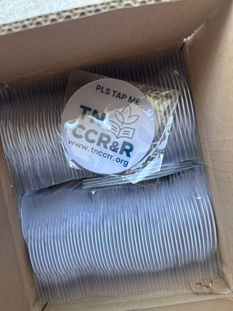 NFC Enabled Epoxy Stickers 3.75" x 3.75" Anti-Metal Tag