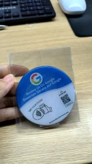 NFC Enabled Epoxy Stickers 3.75" x 3.75" Anti-Metal Tag
