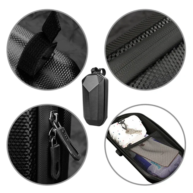 4L Bike Front Bag EVA Hard Shell Scooter Storage Pouch