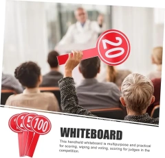 Handheld Auction Paddles Bidder Plastic Number Tag Board