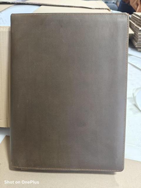 Vintage Genuine Leathe Folder Briefcase iPad Organizer Bag