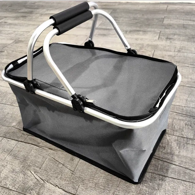 32L Outdoor Collapsible Insulated Picnic Cooler Basket