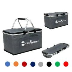 32L Outdoor Collapsible Insulated Picnic Cooler Basket