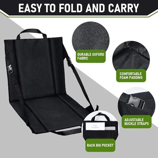 600D Oxford Stadium Folding Cushion Outdoor Foldabale Seat
