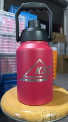 64/128oz Insulated Double-Wall Handle Vacuum Water Bottle