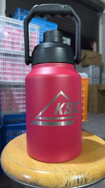 64/128oz Insulated Double-Wall Handle Vacuum Water Bottle