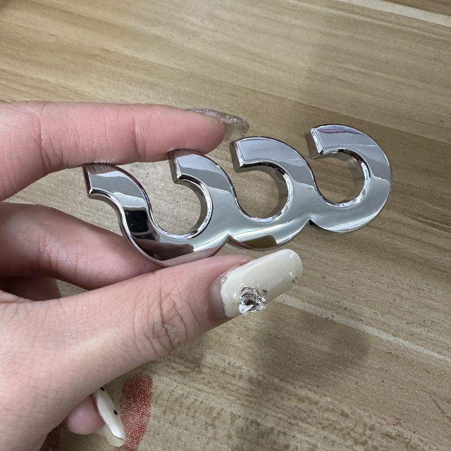 ABS Plastic Car Rear Badge Auto Chrome Emblem 3D Sticker