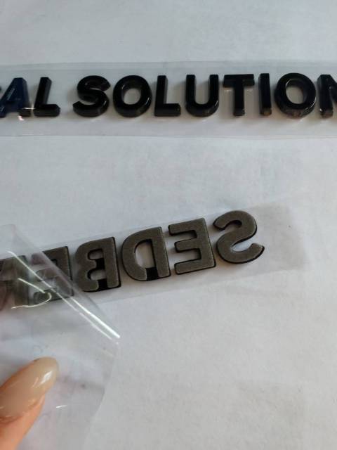 ABS Plastic Car Rear Badge Auto Chrome Emblem 3D Sticker