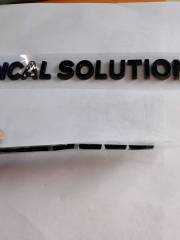 ABS Plastic Car Rear Badge Auto Chrome Emblem 3D Sticker