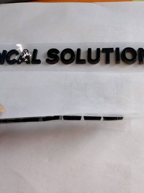 ABS Plastic Car Rear Badge Auto Chrome Emblem 3D Sticker