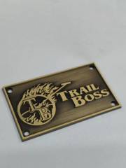 Embossed Zinc Alloy Nameplate Die-Cast Label Badge