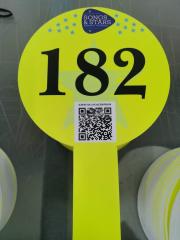 4*12''Plastic Number Plates Auction Bid Paddle Sign Placard