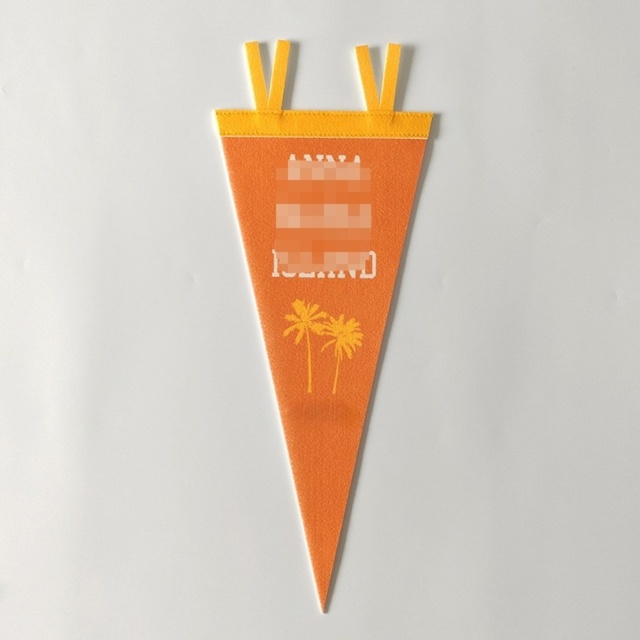 Triangle Name Sign Felt Tie Pennant Banner Wall Flag Decor