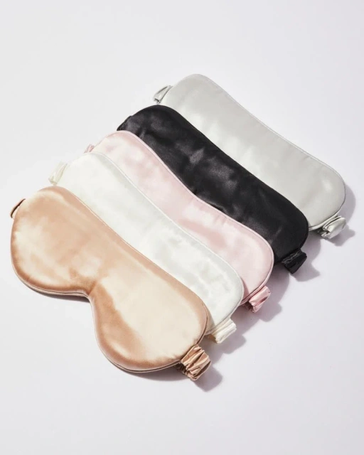 Silk Sleep Mask 100% Mulberry- Full Color or Embroidery LOGO