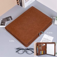 The Vegan Leather Portfolio Organizer Padfolio Folder Binder