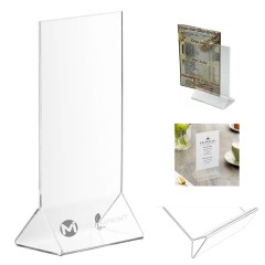 4" x 6" Acrylic Tabletop Displayette Tent Clear Sign Holder