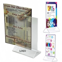 5" x 7 " Clear Acrylic 2-side Top Loading Table Tent