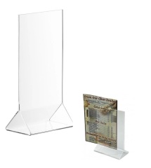 4" x 6" Acrylic Tabletop Displayette Tent Clear Sign Holder