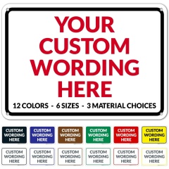 10x7 Aluminum Office Business Metal Signs Information Plate