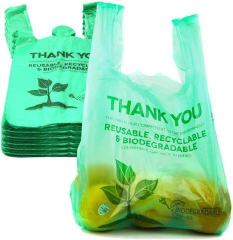 T-shirt Shape Eco Biodegradable Plastic Grocery Shopping Bag