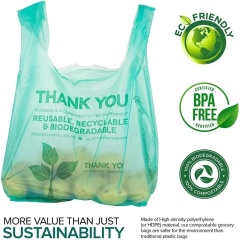 T-shirt Shape Eco Biodegradable Plastic Grocery Shopping Bag