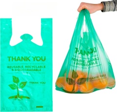T-shirt Shape Eco Biodegradable Plastic Grocery Shopping Bag