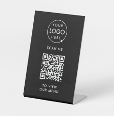 Plastic Pedestal Sign 4"x6" or 6" X 8"