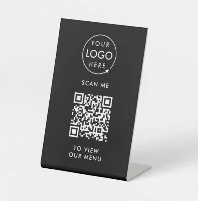 Plastic Pedestal Sign 4"x6" or 6" X 8"