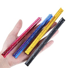 6" Small Pocket Engineering Aluminum Triangular scale Ruler