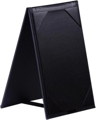 4"x6"Faux Leather Double-Sided Table Tents Mini Display